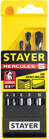 STAYER Hercules набор сверл по бетону (5 шт.)