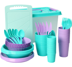 Набор посуды для пикника на 6 персон (52 предмета)