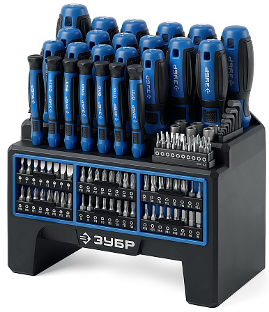 ЗУБР "Профессионал" набор отверток с битами (144 предмета)