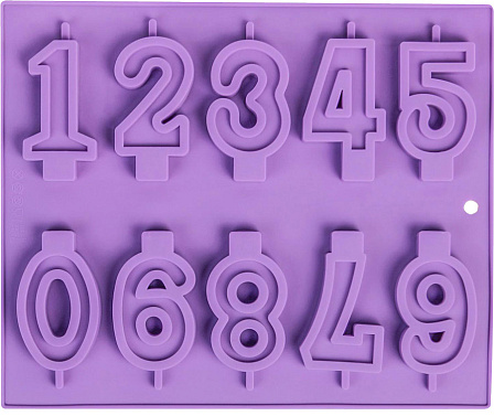 Форма силиконовая "Цифры" (26х21х1 см)