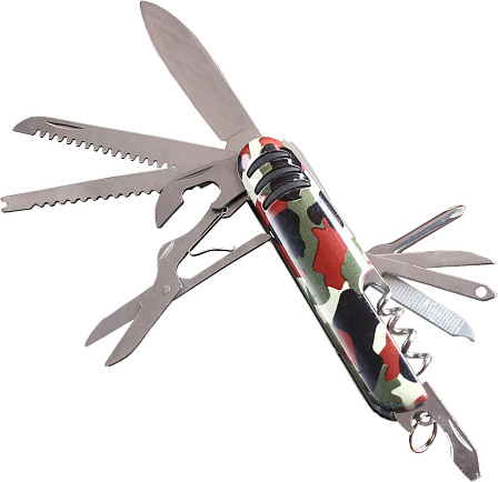 Нож швейцарский "Камуфляж" 12в1