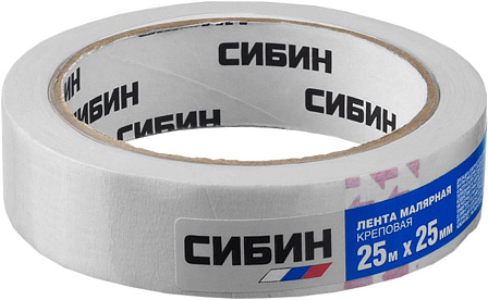 СИБИН малярный скотч (25 мм х 25 метров)