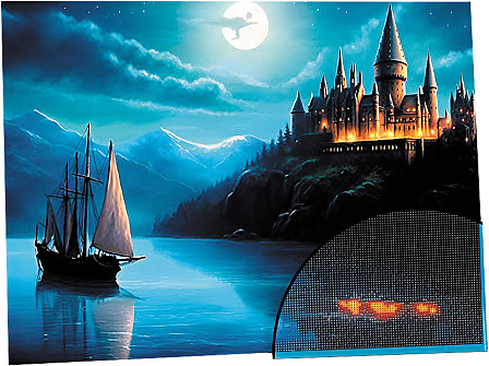Алмазная мозаика ?Сказочный замок? (50х40 см)