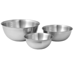 Набор мисок из нержавеющей стали (3 шт.)