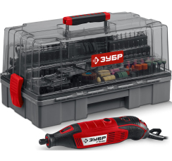 ЗУБР ЗГ-160-H245 гравером с набор мини-насадок