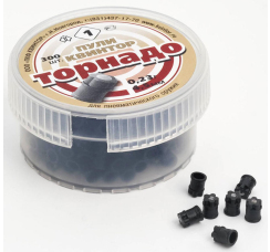 Пули для пневматики "Торнадо" (калибр 4,5мм, 0,23 гр., 300 шт.)