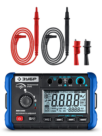ЗУБР "Профессионал" ММ-5000 цифровой мегаомметр