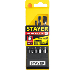 STAYER Hercules набор сверл по бетону (5 шт.)
