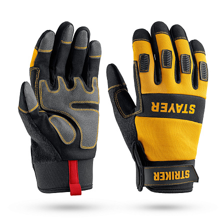 STAYER "STRIKER" комбинированные перчатки для тяжелых работ