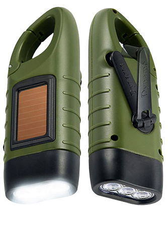 Фонарь ручной с динамо-зарядкой (3 Вт, 80 мАч)