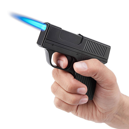 Зажигалка газовая с портсигаром ?Пистолет?