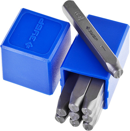 ЗУБР "Профессионал" штамповочные цифровые клейма (9 шт.)