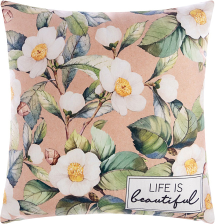 ЭТЕЛЬ подушка декоративная "Life is beautiful" (40?40 см)