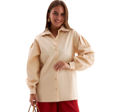 Рубашка женская с объёмными рукавами "Casual Collection"