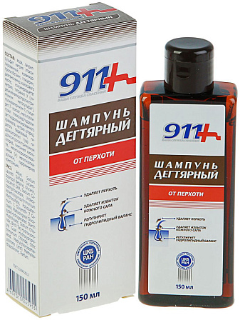 Шампунь дегтярный при себорее, псориазе, перхоти (150 мл)