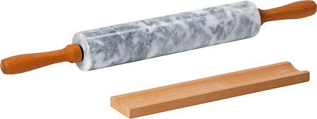 MAGISTRO скалка с подставкой "Мрамор"