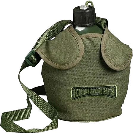 Фляжка армейская в чехле ?Командор? (1 литр)