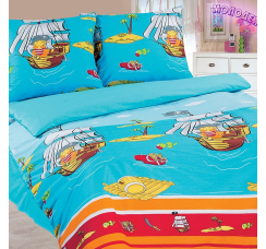 Комплект постельного белья "Адель" 1,5-сп "Остров сокровищ"