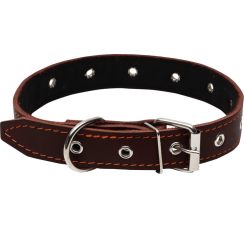 Ошейник кожаный безразмерный (65?3 см)