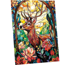 Алмазная мозаика ?Витраж с оленем? (40?50 см)