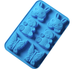 Форма силиконовая для выпечки ?Заяц, Мишка, Бабочка?