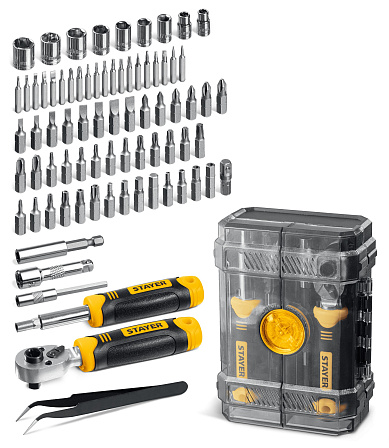 STAYER "Compact-78" универсальный набор инструмента (78 предметов)