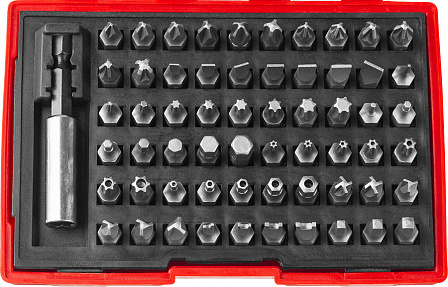 ЗУБР MX-61 набор бит с адаптером