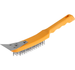 TUNDRA щётка металлическая ручная со шпателем